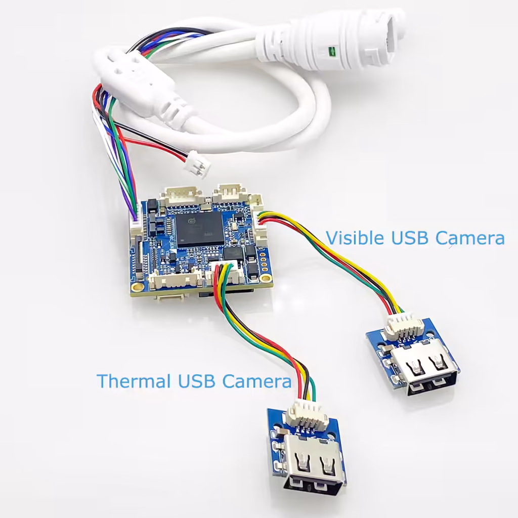 USB UVC camera to IP Ethernet encoder board H.265 H.264