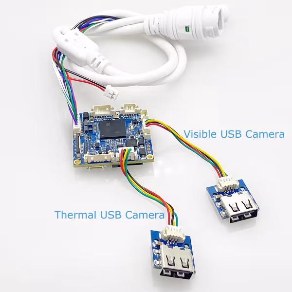USB UVC camera to IP Ethernet encoder board H.265 H.264